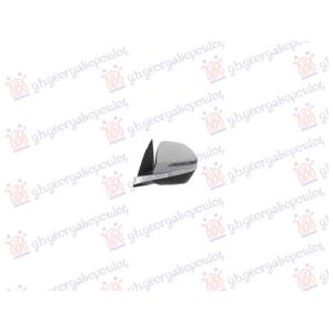 RETROVIZOR ELEKTRICNI PM (ELEKTRO-SKLOPIV) (HROM LAJSNA) (MIGAVAC) (MRTAV UGAO) (10 PIN) (KONVEKSNO STAKLO) Desna str. HYUNDAI TUCSON III 2020-2024 (NX4E/NX4A) (OEM: 87620-N7160, 87620N7160)