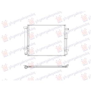 HLADNJAK KLIME 1.6 BENZIN/HIBRID (466x395) (KOYO) HYUNDAI TUCSON III 2024- (NX4E/NX4A) (OEM: 97606CZ000)