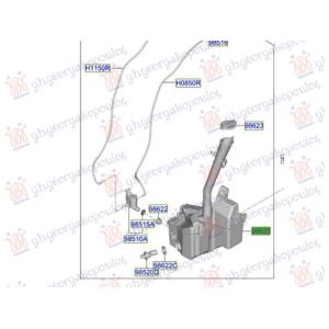 POSUDA ZA TECNOST BRISACA (O) HYUNDAI TUCSON III 2024- (NX4E/NX4A) (OEM: 98611-N7100, 98611N7100)
