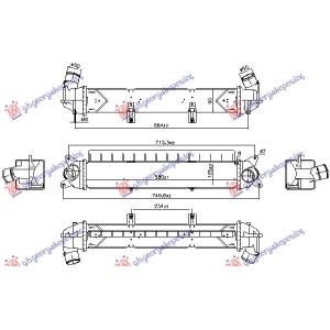 HL. INTERKULERA 1.0 BENZIN (580x108x90) HYUNDAI KONA (2017-2020) (OEM: 2827004560)