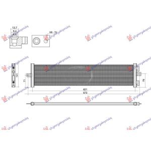HLADNJAK KLIME (621x130x16) (NISSENS) HYUNDAI IONIQ 5 (2021-) (OEM: 97606-GI000, 97606GI000)