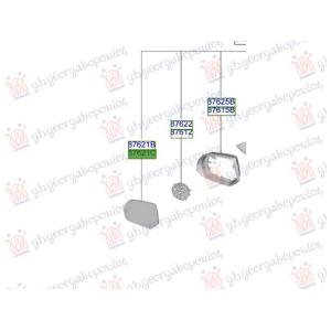 STAKLO RETROVIZORA Leva str. HYUNDAI IONIQ 5 (2021-) (OEM: 87611-GI010, 87611GI010)