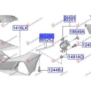 NOSAC PREDNJEG BRANIKA BOCNI PLASTICNI (O) Desna str. HYUNDAI BAYON (2021-) (OEM: 86526Q0AA0)