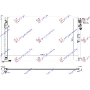 HLADNJAK KLIME 2.0 BENZIN 2.2 DIZEL 640x380x12 INFINITI Q50 (2014-) (OEM: 921004GC0A, 921006HC0A)