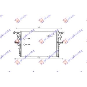 HLADNJAK MOTORA 2.3 T.D (63.8x43.9x38) M/A IVECO DAILY (2011-2014) (OEM: 5801264635)