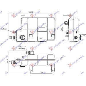 POSUDA ZA ANTIFRIZ 3.0L IVECO DAILY (2014-2019) (OEM: 504359964, 5801255878)