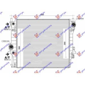 HLADNJAK MOTORA 2.5-3.0-4.0-4.2  AUTO 572x508 JAGUAR S-TYPE (1999-2008) (OEM: C2C1448, C2C36506, XR847964)