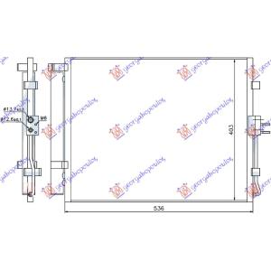 HLADNJAK KLIME 1.6 BENZIN-DIZEL (495x400x16) KIA SOUL (2008-2011) (OEM: 97606-2K000, 976062K000)