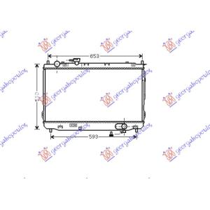 HLADNJAK MOTORA 1.6-1.8-16V (43x67x26) KIA CARENS (2003-2006) (OEM: 0K2FA15200A)