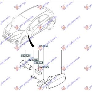 MIGAVAC (O) KIA RIO H/B (2014-2017) (OEM: 92303-1W000, 923031W000)