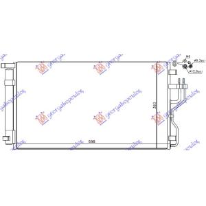 HLADNJAK KLIME BENZIN (655x378x16) CESKA KIA SPORTAGE (2010-2014) (OEM: 976062Y500)