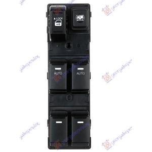 PREKIDAC U PREDNJIM VRATIM (4 TASTERA) (AUTO VOZAC & SUVOZAC) (16 PIN) Leva str. KIA SORENTO (2012-2014) (OEM: 935702P200)