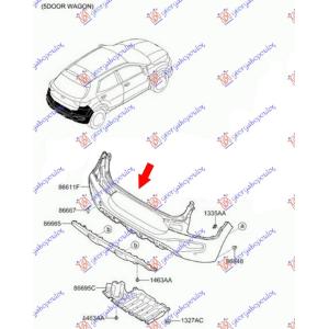 ZADNJI BRANIK (O) KIA STONIC (2017-) (OEM: 86610-H8410, 86610H8410)