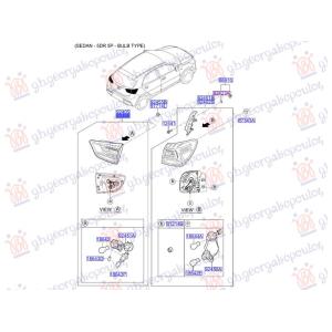 STOP LAMPA UNUTRASNJA (O) Desna str. KIA STONIC (2017-) (OEM: 92404H8400)