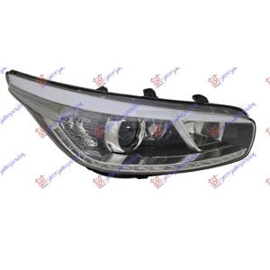 FAR ELEKTRICNI 5 VRATA CRNI LED DNEVNO SVETLO SA MOTOROM TYC Desna str. KIA CEED 5D (2013-2015) (OEM: 92102-A2020, 92102-A2220, 92102A2020)