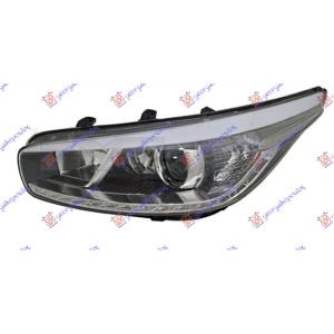 FAR ELEKTRICNI 5 VRATA CRNI LED DNEVNO SVETLO SA MOTOROM TYC Leva str. KIA CEED 5D (2013-2015) (OEM: 92101-A2020, 92101-A2220, 92101A2020)