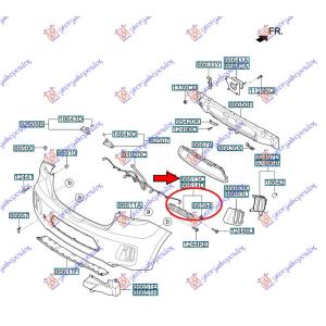 NOSAC PREDNJEG BRANIKA PLASTICNI (O) Leva str. KIA PROCEED 3D (2013-2015) (OEM: 86613-A2300, 86613A2300)