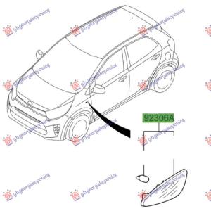 MIGAVAC U KRILU (O) Desna str. KIA PICANTO (2017-) (OEM: 92304-G6000, 92304G6000)