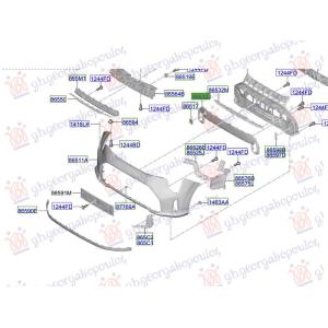 LAJSNA CENTRALNA RESETKE DONJA KIA PICANTO 2024- (JA) (OEM: 86532-G6CA0BKL, 86532G6CA0BKL)
