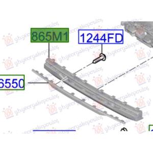 PVC MASKA UNUSTRASNJA (PLASTICNI POKLOPAC) KIA PICANTO 2024- (JA) (OEM: 865M1-G6CA0, 865M1G6CA0)