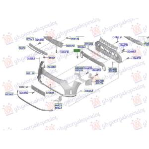 POKLOPAC KUKE PREDNJEG BRANIKA KIA PICANTO 2024- (JA) (OEM: 86588-G6CA0BKL, 86588G6CA0BKL)