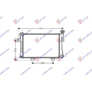 HLADNJAK MOTORA 1.7 +/- AC (62.5x32x3.2) LADA NIVA (1987-2009) (OEM: 21213-1301012, 212131301012)