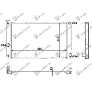 HLADNJAK MOTORA 1.8 HYBRID AUTOMATIK (60x35x16) LEXUS CT 200h (2010-2014) (OEM: 16400-37230, 1640037230, G901002010)