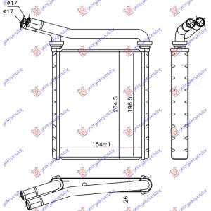 GREJAC KABINE (BR) (154x197x26) LEXUS CT 200h (2010-2014) (OEM: 87107-02150, 87107-42170, 8710702150)