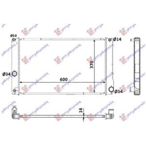 HLADNJAK 1.8 HIBRID A/T (60x35x16) (KOYO) LEXUS CT 200h (2014-) (OEM: 16400-37230, 1640037230)