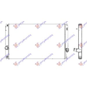 HLADNJAK MOTORA 2.0 (200T/300) BENZIN 700x435 LEXUS NX (2017-) (OEM: 1640036100)