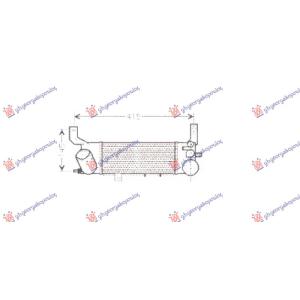 HLADNJAK INTERKULERA 2.0 DIZEL (250x120) MAZDA PREMACY (1999-2004) (OEM: RF4P13565)