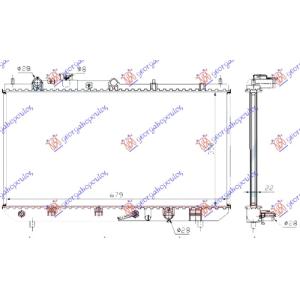 HLADNJAK MOTORA BENZIN (360x680x16) MAZDA PREMACY (1999-2004) (OEM: FP8515200A, FP8615200, FP8615200A)