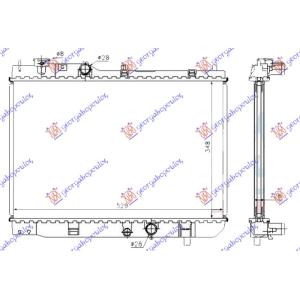 HLADNJAK MOTORA 2.0 DIZEL MANUAL (350x530x26) MAZDA PREMACY (1999-2004) (OEM: RF3F15200A, RF3F15200B, RF3F15200C)