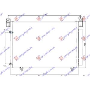 HLADNJAK KLIME 2.0-2.3-3.0 BENZIN 2.0 DIZEL 67x46 MAZDA MPV (2003-2006) (OEM: LD4761480A, LD4761480B)