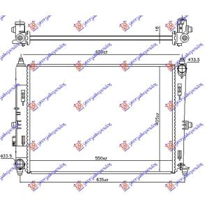 HLADNJAK MOTORA 1.5/2.0 BENZIN (MAN) (550x400x16) MAZDA MIATA MX5 (2015-) (OEM: P51N15200)
