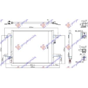 HLADNJAK KLIME 1.5-2.0 BENZIN (465x365x12) MAZDA MIATA MX5 (2015-) (OEM: N24361480)