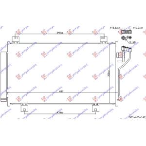 HLADNJAK KLIME ZA SVE BENZIN (GAS R134) MAZDA 6 (2013-2016) (OEM: GHR161480, GHR161480A, GHR161480B)