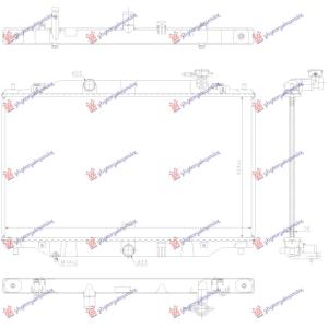 HLADNJAK MOTORA 2.0/2.5 BENZIN (42.5x74x16) (KOYO) MAZDA CX5 (2017-) (OEM: PYFW15200)