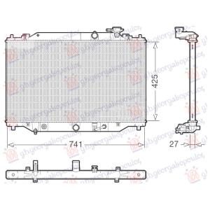 HLADNJAK MOTORA 2.2 DIZEL (AUTO) (425x735) MAZDA CX5 (2017-2022) (OEM: SH9P15200)