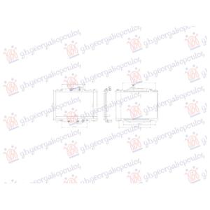 HLADNJAK MOTORA 1.5 BENZIN/HIBRID (SA CEVI) (375x586) (NISSENS) MAZDA 2 (2020-2022) (OEM: P54G15200)