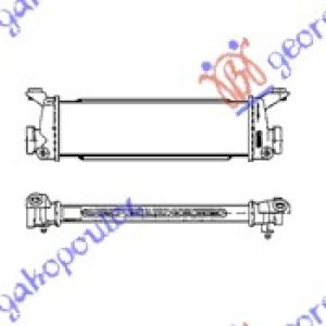 HLADNJAK INTERCOOLERA 1,7 CDi (391x115x34) MERCEDES VANEO (2002-2005) (OEM: 1685000000)