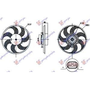 VENTILATOR BENZIN-DIZEL MOTOR+ELISA (300) PRIKLJUCAK NA MOTOR MERCEDES VITO (W639) & VIANO (2010-2015) (OEM: 6395000593)