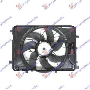 VENTILATOR KOMPLET (BENZIN-DIZEL) +A/C MERCEDES A CLASS (W176) (2015-2018) (OEM: 2045000293, 2049066802)