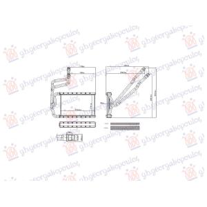 GREJAC KABINE 1.3/1.4/1.5/2.0 ZA SVE MODELE (MAN/AUTO) (133x256) (NISSENS) MERCEDES A CLASS 2018- (W177) (OEM: 2478308100)