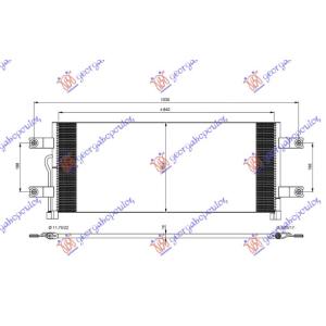 HLADNJAK KLIME DSL (85x35x16) MERCEDES ACTROS (2011-) (OEM: 9605001454)