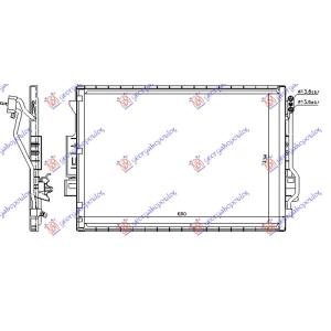 HLADNJAK KLIME BENZIN-DIZEL (69x43) MERCEDES S CLASS (W221) (2005-2013) (OEM: 2215000554, 2215000754, 2215000854)