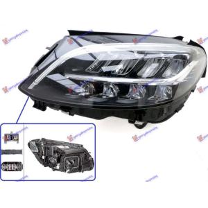 FAR MULTIBEAM LED (BEZ LOGOA) (DEPO) Leva str. MERCEDES C CLASS (W205) SDN/S.W. (2014-2018) (OEM: 2059065404, A2059065404)