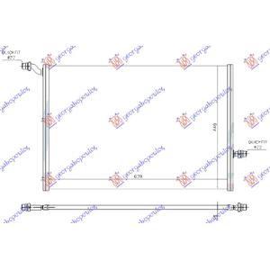 HLADNJAK MOTORA DODATNI BENZIN/DIZEL (635x440x16) (NISSENS) MERCEDES C CLASS COUPE/CABRIO 2015-2018 (W205) (OEM: 0995001903, A0995001903)