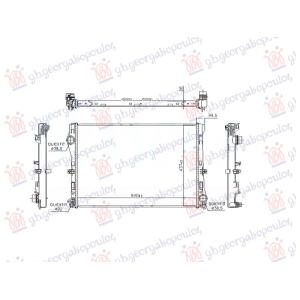 HLADNJAK MOTORA 1.6 DIZEL (MAN/AUTO) (640x448) (NISSENS) MERCEDES C CLASS SDN/S.W. 2018-2021 (W205) (OEM: 0995001703, A0995001703)