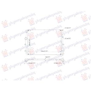HLADNJAK MOTORA 1.5/2.0 BENZIN - 2.0 DIZEL (625x477) (NRF) MERCEDES C CLASS SDN/S.W. 2021- (W206) (OEM: 0995004502)
